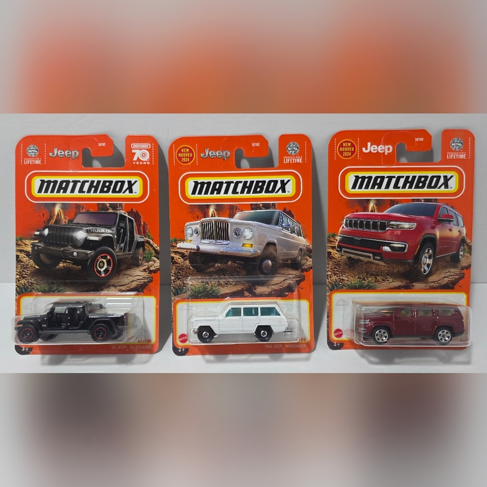 *Special Offer* Matchbox Jeep Gladiator 64' Jeep Wagoneer 22' Jeep Wagoneer